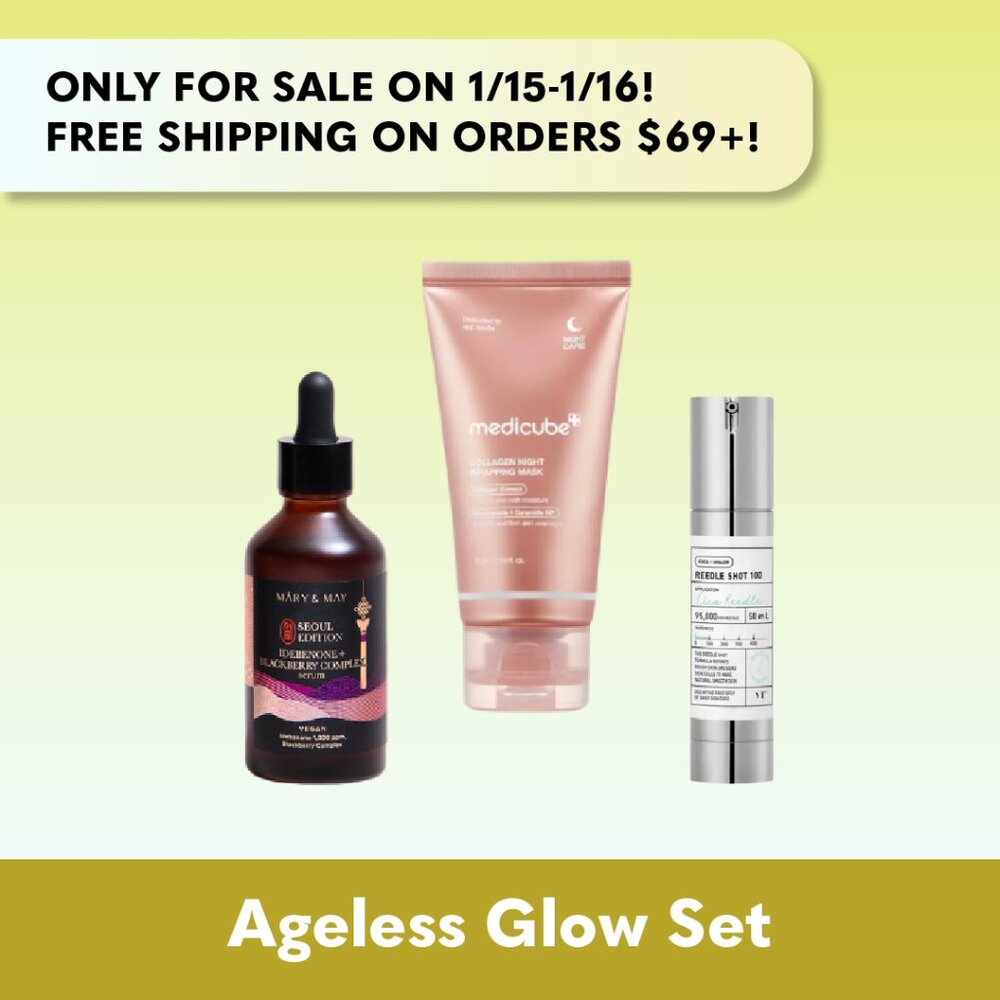 Ageless Glow Set - Medicube Pink Night Mask & Serums